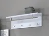 HAKU Wandgarderobe edelstahloptik, weiß - MDF, B/H/T: Produktbild-Vorschau 4