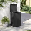 vidaXL Vonkajší odpadkový kôš antracit 38x38x65 cm PP Náhľad obrázku produktu 3