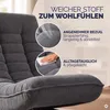 CASARIA Relaxsessel mit Verstellbarer Rückenlehne Cord Grau Produktbild-Vorschau 5