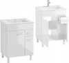 Stamar Badezimmerschrank mit Waschbecken Stehend 60cm Weiß Produktbild-Vorschau 5