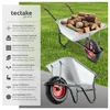 tectake Schubkarre 100L verzinkte Stahlwanne 250kg Produktbild-Vorschau 2