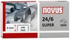NOVUS Heftklammern 24/6 DIN SUPER 10.000 Stk. 6mm Produktbild-Vorschau 1
