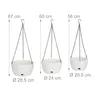 Relaxdays Blumenampel mit Wasserspeicher, Set, 3 Größen, Produktbild-Vorschau 4