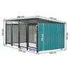 Kondela Voliera pro psa Dogny Typ 6 256x125x100 cm - tmavě Náhled obrázku produktu 2