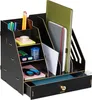 Relaxdays Schreibtisch-Organizer, 3 Schuber, 3 Ablagen, 2 Produktbild-Vorschau 1