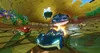 A racing game scene with cartoon characters in vehicles. Náhled obrázku produktu