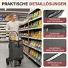 Sekey Klappbar Einkaufstrolley 2 Räder Aluminium, mit 50L Produktbild-Vorschau 6