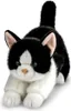 Aurora Borealis Domino Plüschkatze Schwarz Weiß 30 cm Produktbild-Vorschau 2