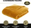 Gözze Premium Cashmere Feeling Decke senf 130x170 cm Produktbild-Vorschau 2