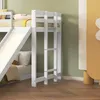 Weißes Kinderhausbett mit Rutsche und Fallschutz, inklusive Produktbild-Vorschau 8