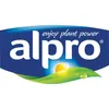 The Alpro logo with the slogan "enjoy plant power" and a graphic of a leaf with a sun and water droplets. Produktbild-Vorschau
