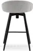 Chaise de bar rembourrée KATIANA - gris / noir Voir les images du produit 2