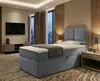 NORDELO Boxspringbett MODERNO 90x200 cm Grau Komplett-Set Produktbild-Vorschau 8