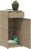 vidaXL Mobile da giardino Beige 55x55x111 cm Poly Rattan Anteprima dell’immagine prodotto 11