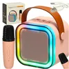 Zestaw do karaoke głośnik Bluetooth mikrofon USB LED różowy Podgląd zdjęcia produktu 1
