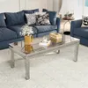 Vrygle Table Basse en Verre 120 × 60 × 45 cm Table de Salon Voir les images du produit 9