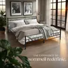 Lit design moderne avec sommier - 200 x 180 cm, noir Voir les images du produit 7