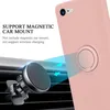 A pink phone case with a ring holder is shown magnetically attached to a car vent mount. Náhled obrázku produktu
