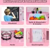 COSTWAY Kinderküche mit 10 Spielzubehör, Spielküche Kinder Produktbild-Vorschau 2