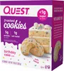 A box of Quest Frosted Cookies, Birthday Cake flavor. Produktbild-Vorschau