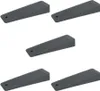 5x sossai Türkeile aus Hartgummi in Anthrazit Türstopper Produktbild-Vorschau 1