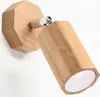 Applique ZEKE en chêne 1xGU10 10W bois 17.5x19.5x8cm Sollux Voir les images du produit 11