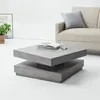 A modern living room setting with a couch and a square coffee table. Náhled obrázku produktu
