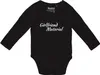 Huuraa Baby Body Girlfriend Material Schriftzug 62 Black  Produktbild-Vorschau 1