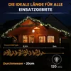 Künstliche Girlande grün 8,10 m 120 LED-Mix warmwiß Produktbild-Vorschau 5
