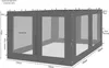 4 Seitenteile mit Moskitonetz für Rank Pavillon 3x3m Produktbild-Vorschau 1