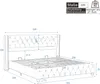 okwish Polstrovaná postel manželská 180x200 cm s laťkovým Náhled obrázku produktu 7