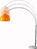 Design Bogenlampe LOUNGE DEAL orange mit weißem Marmorfuß Produktbild-Vorschau 11