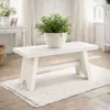 Hocker Holz Weiß B/H/T ca.38x18x18 cm Fußhocker Holz Produktbild-Vorschau 5