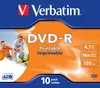 Verbatim 43521, DVD-R, Tlač, Kartón, 10 kusov, 4,7 GB Náhľad obrázku produktu 3