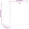 vidaXL Kugelfang Schwarz 31 x 23 x 31,5 cm Stahl Produktbild-Vorschau 7