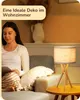 EDISHINE Nachttischlampe Holz, LED Tischlampe mit Leinen Produktbild-Vorschau 8