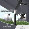 Sekey Sonnenschirm 200 x 125 cm Rechteckig Balkonschirm mit Produktbild-Vorschau 8