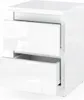 Comodino Molly, bianco GLOSS, comodino per lampada, Anteprima dell’immagine prodotto 2