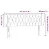 vidaXL Kopfteil mit Ohren Dunkelgrau 147x23x78/88 cm Samt - Produktbild-Vorschau 9