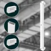 A diagram showing a white plastic cable duct with close-up views of its components. Anteprima dell’immagine prodotto