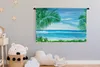 MuchoWow® Wandteppich Wandbehang Meer - Pflanze - Aquarell Produktbild-Vorschau 3
