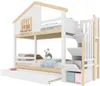 MODFU Lit superposé 90x200 cm - Lit Simple avec Échelle, Voir les images du produit 10