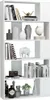 vidaXL Libreria/divisorio bianco lucido 80x24x159 cm Anteprima dell’immagine prodotto 3