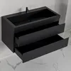 LOMAZOO Badezimmermöbel - Matt Schwarz - Badmöbel - 100 cm Produktbild-Vorschau 7