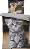 4 teilig Katzen Bettwäsche 135x200 cm süße Katze Welpen Produktbild-Vorschau 1
