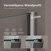 doporro Luxus Duschwand für Dusche Duschabtrennung Produktbild-Vorschau 2