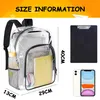 Transparenter Rucksack 1 Stück, Robuster PVC-Schulrucksack, Produktbild-Vorschau 2