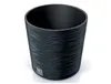 A black textured planter pot on a white background. Anteprima dell’immagine prodotto