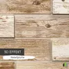 Nahaufnahme der 3D-Holz-Struktur – hochwertige PVC-Oberfläche mit extrudierter Musterung Produktbild-Vorschau
