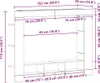 vidaXL TV skříňka vzhled černého dubu 152 x 22 x 113 cm Náhled obrázku produktu 7